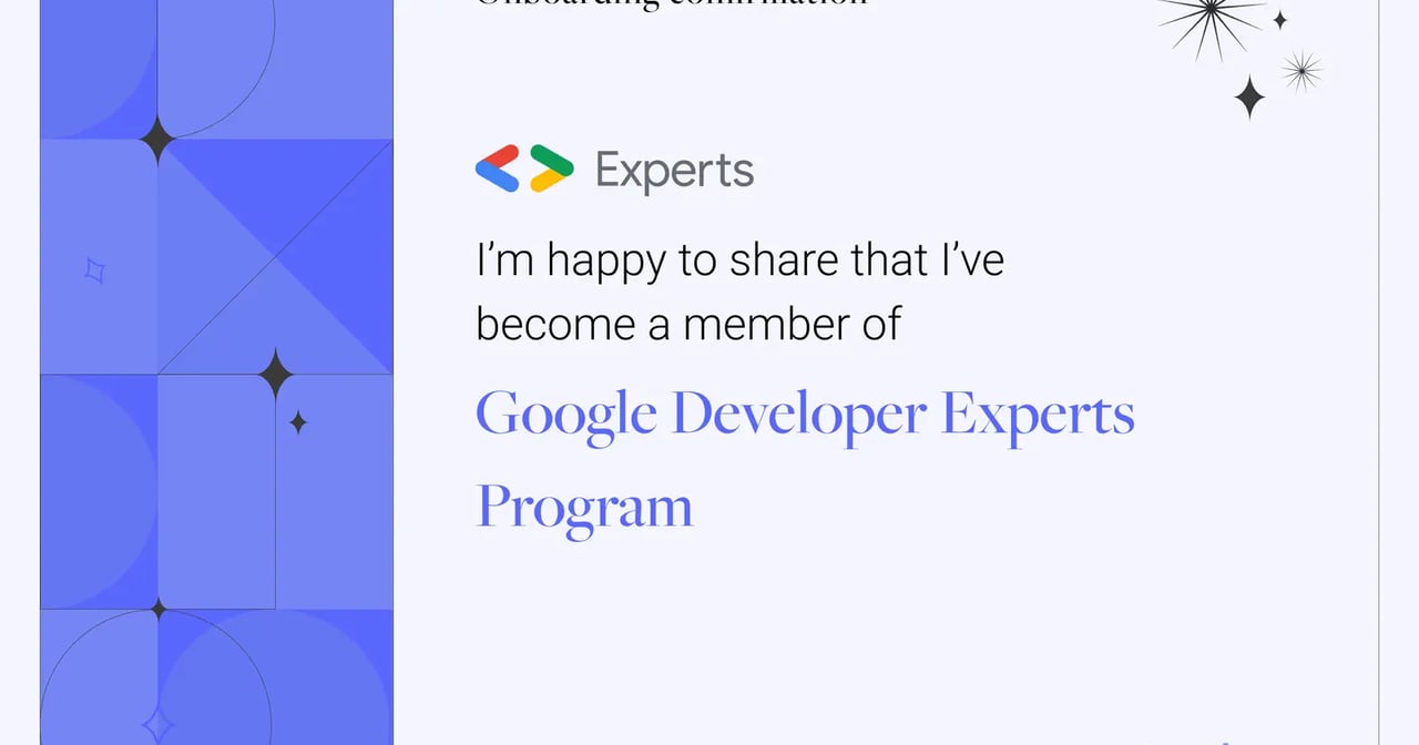 Google Developer Expert になりました